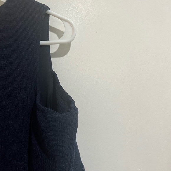 Eliza j cold shoulder navy bell sleeve dress - Picture 5 of 9